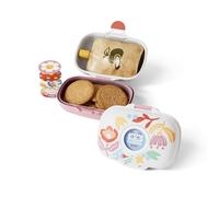 Monbento Boîte à goûter enfant Gram Graphic Papercut 600 ml Sans BPA Rose