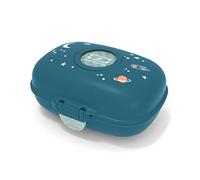 monbento - Boîte à Goûter Enfant MB Gram Cosmic - Fille et Garçon - Idéal Ecole/Parc - Sans BPA - Durable et Sûre - Motif Tigre, Planètes, Etoiles - Bleu