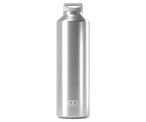 MONBENTO - Bouteille Isotherme MB Steel Silver 500ml - Gourde Inox Isotherme Garde au Chaud/Froid Jusqu'à 12h - Sans Bpa - Idéale Eau, Infusions, Thé, Café - Argenté