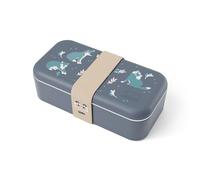 MONBENTO - Lunch Box Enfant Made in France Foodie bleu Wolf - La Boite Repas Enfants Hermétique, Compatible Micro-ondes, Lave-vaisselle - Bento Enfant Idéal pour Repas & Goûter - Sans BPA - Motif Loup