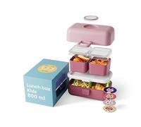 Monbento – Lunch box enfant MB Tresor Infinity 3 compartiments 800 ml Sans BPA Pink Blush