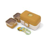 monbento - Lunch Box Enfant MB Tresor Moutarde - Boîte Repas et/ou Goûter 3 Compartiments - Idéal Ecole/Parc - Sans BPA - Durable et Sûr - Jaune