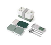 monbento - Lunch box hermétique - Petits compartiments extra - Couverts 3 pièces - motif nature