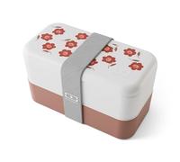 Lunch box 2 compartiments Original 1L Made in France Rose Poppy Monbento