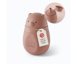 monbento - MB Yummy - Gourde Compote Réutilisable Enfant en Silicone - 150 ml - Gourde Souple Bébé sans BPA et Hermétique - Idéale Purée et Yaourt - Rose Blush