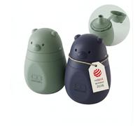 monbento - MB Yummy - Set de 2 Gourdes Compotes Réutilisables en Silicone - 150 ml - Gourdes Souples Bébé sans BPA et Hermétiques - Idéales Purée et Yaourt - Vert/Bleu