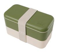 monbento - Lunch Box Matière Recyclée MB Original Olive Recycled - Boite a Lunch à Compartiments - Bento Box Hermétique 2 étages - Idéal pour Travail/Pique-nique - Sans BPA - Made in France - Kaki
