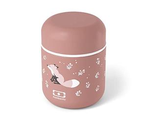 monbento - Petite Lunch Box Isotherme Enfant MB Capsule Fox - Renard - Petite Boîte Repas Hermétique qui Garde Repas Chaud/Frais jusqu'à 5h - Idéal pour Travail/Ecole - Rose Cannelle