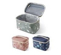 MONBENTO - Sac Isotherme Repas Enfant Frosty vert Raccoon - Glacière pour Transporter Lunch Box, Gourde, Accessoires et Encas - Sac Gouter Idéal pour Ecole/Pique-nique - Personnalisable - Raton Laveur