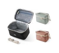 MONBENTO - Sac Repas Isotherme Arctic noir Onyx - Petite Glacière Portable pour Lunch Box, Gourde & Accessoires Déjeuner - Lunch Bag 5L avec Sangle Bandoulière Amovible - Idéal pour Bureau/Pique-Nique