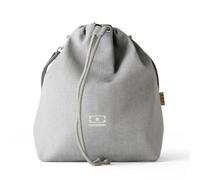 monbento - Sac Repas Isotherme Fresh gris Coton - Lunch Bag 5,7 L avec Sangle Bandoulière Amovible - Idéal pour Transporter Boite Bento + Gourde + Couverts au Bureau ou en Pique-nique