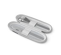 MONBENTO - Set Couverts pour Lunch Box avec Etui MB Slim Nest Coton - Couverts Nomades INOX avec Fourchette, Cuillère et Couteau - Idéal pour Travail/Ecole ou Pique-Nique - Gris