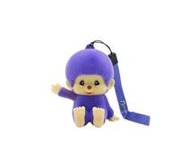 Figurine lumineuse avec dragonne Monchhichi lila 9 cm