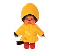 MONCHHICHI - Kiki Ciré Jaune - Peluche Doudou Bandai 20cm