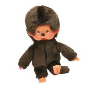BANDAI - Monchhichi - Peluche Monchhichi Original - Peluche Singe Iconique des années 80 Toute Douce 20 cm pour Enfants et Adultes - Jouet Enfant 2 Ans et + - 84637