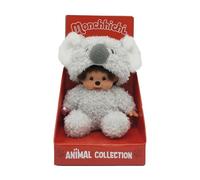 Bandai - Monchhichi - Peluche Monchhichi Koala - Peluche Iconique des années 80 - Peluche Toute Douce 20 cm pour Enfants et Adultes - SE220954