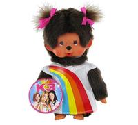 Monchichi 20 cm meisje K3 Regenboogjurk