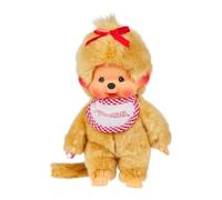 Monchichi Beige Girl 20 cm représente la Nostalgie du Jouet Classique Original avec Son Design emblématique de Cheveux Doux et Son Visage en Vinyle Qui Permet de recréer des Moments Magiques de