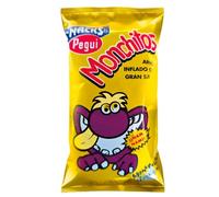 Monchito Snack de Riz Soufflé Saveur Jambon, Snack Sans Gluten Croustillant, Classique Espagnol - Lot de 40 × 25g