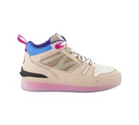 Moncler - Baskets en Cuir Nubuck Réfléchissant - Femme - Chaussures - Multicolore - Taille: 36 EU