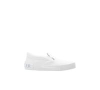 Moncler - Baskets Slip-On à Motif Triangulaire - Femme - Chaussures - Blanc - Taille: 38 EU