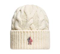 Moncler - Berretto Tricot Beanie - Femme - Accessoires - Blanc - Taille: ONE Size