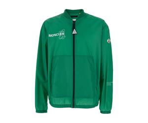 Moncler - Bomber Vert avec Imprimé Maxi - Homme - Vestes - Vert - Taille: M