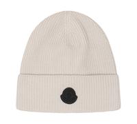 Moncler - Bonnet côtelé - Homme - Accessoires - Beige - Taille: ONE Size