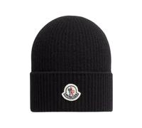 Moncler - Bonnet en Cachemire Mélangé - Homme - Accessoires - Noir - Taille: ONE Size