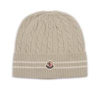 Moncler - Bonnet en laine à rayures - unisex - Accessoires - Beige - Taille: L