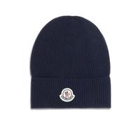 Moncler - Bonnet en laine et cachemire - Homme - Accessoires - Bleu - Taille: ONE Size
