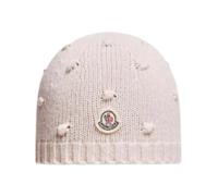 Moncler - Bonnet en laine et cachemire - Homme - Accessoires - Rose - Taille: XS