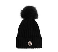 Moncler - Bonnet en laine - Femme - Accessoires - Noir - Taille: ONE Size