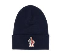 Moncler - Bonnet Logo - Homme - Accessoires - Bleu - Taille: ONE Size