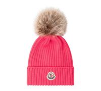 Moncler - Bonnet en maille côtelée - unisex - Accessoires - Rose - Taille: L