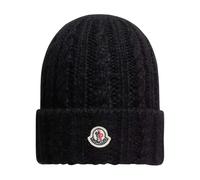 Moncler - Bonnet Logo - Femme - Accessoires - Noir - Taille: ONE Size