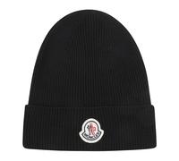 Moncler - Bonnet Logo Tricot - Homme - Accessoires - Noir - Taille: ONE Size