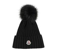 Moncler - Bonnet Tricot - Femme - Accessoires - Noir - Taille: ONE Size