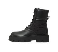 Moncler - Bottes à lacets matelassées Aurea - Femme - Chaussures - Noir - Taille: 38 1/2 EU
