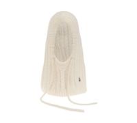 Moncler - Cagoule en maille torsadée - Femme - Accessoires - Blanc - Taille: ONE Size