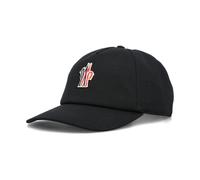 Moncler - Cappello da baseball in cotone logo - Homme - Accessoires - Noir - Taille: ONE Size