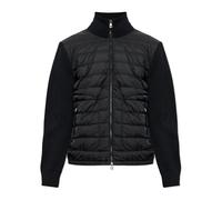 Moncler - Cardigan à col roulé avec devant matelassé - Homme - Pulls - Noir - Taille: S