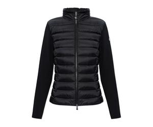 Moncler - Cardigan à devant matelassé - Femme - Pulls - Noir - Taille: 36 FR
