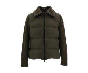 Moncler - Cardigan à devant matelassé - Homme - Vestes - Brun - Taille: M