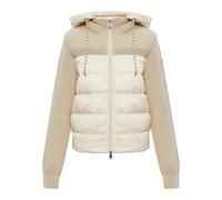 Moncler - Cardigan avec devant matelassé - Femme - Pulls - Beige - Taille: 40 FR