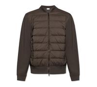 Moncler - Cardigan avec devant matelassé - Homme - Pulls - Vert - Taille: XL