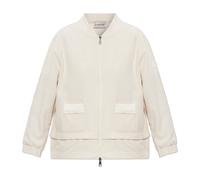 Moncler - Cardigan Avec Un Mélange De Matières - Femme - Pulls - Beige - Taille: 40 FR