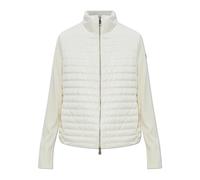 Moncler - Cardigan Col Montant avec Rembourrage en Duvet - Femme - Pulls - Beige - Taille: 40 FR
