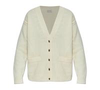 Moncler - Cardigan en laine avec poches - Femme - Pulls - Beige - Taille: 40 FR