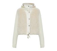 Moncler - Cardigan matelassé sur le devant - Femme - Pulls - Beige - Taille: 42 FR